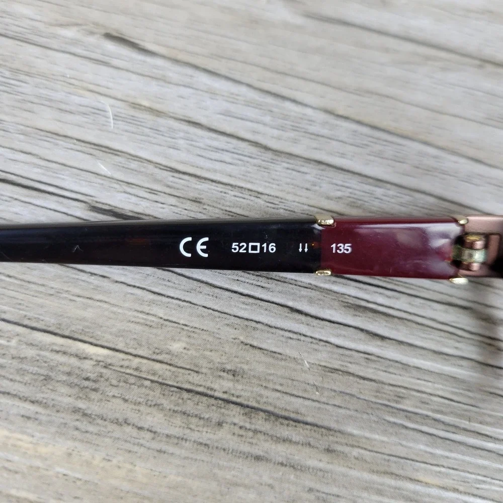Michael Kors Eyeglass Frames MK338 210 Brown Burgundy Rectangle Womens 52-16-135